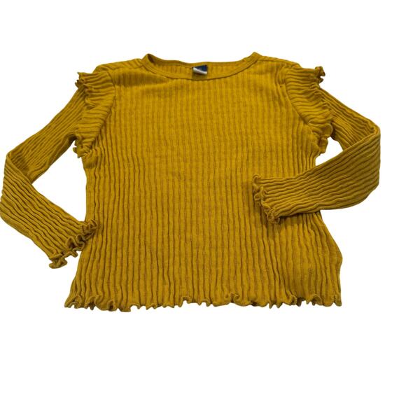 Old Navy Other - Old Navy Toddler Girl 3T Long Sleeve Ochre Shirt